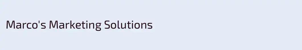 Marco's Marketing Solutions